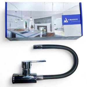 CANILLA FLEXIBLE ENGOMADA NEGRA FY-11