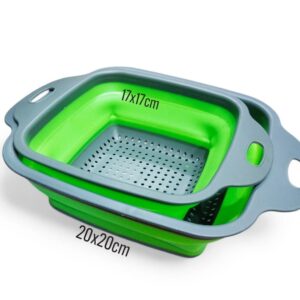 CANASTO COLADOR DE VERDURAS SILICONA