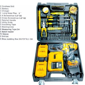 CAJA HERRAMIENTAS + TALADRO