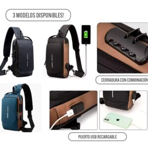 BOLSO BANDOLERA ANTIRROBO CRUZADO