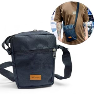 BOLSO BANDOLERA "WOOP" NEGRO